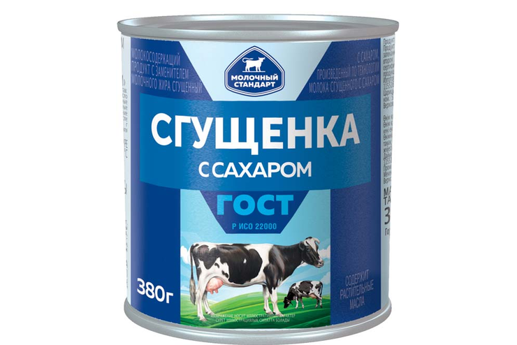 «Молочный стандарт», молоко сгущенное с сахаром, 380 г