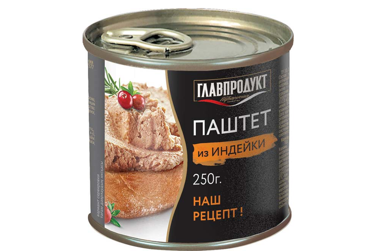 «Главпродукт», паштет из индейки, 250 г