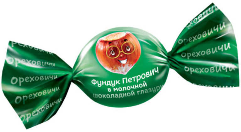 «Ореховичи», конфета «Фундук Петрович» в молочной шоколадной глазури (упаковка 1 кг) «Ореховичи», конфета «Фундук Петрович» в молочной шоколадной глазури (упаковка 1 кг)