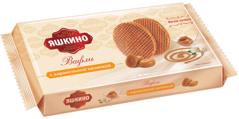 «Яшкино», вафли с карамельной начинкой, 290 г