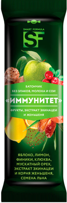 «Smart Formula», батончик фруктовый «Иммунитет», 40 г «Smart Formula», батончик фруктовый «Иммунитет», 40 г